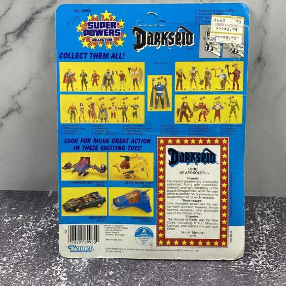 Vtg 1985 DC Super Powers MOC" Darkseid Action Figure Unpunched Kenner Protector - Picture 4 of 5